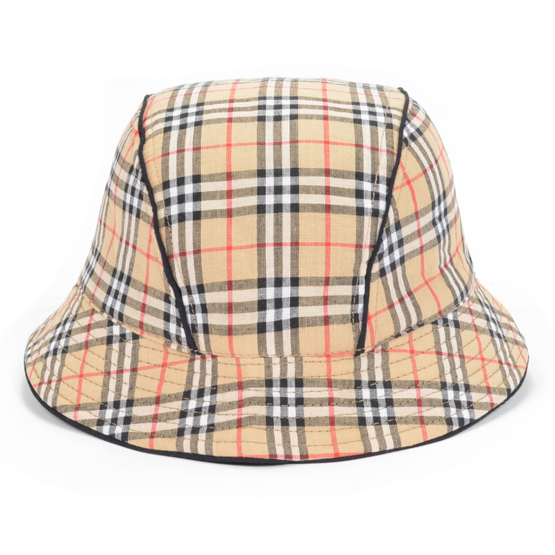 義烏帽廠日式格子布盆帽